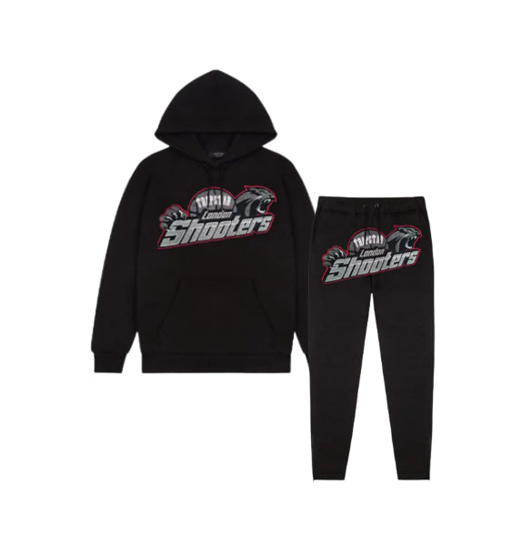 Trapstar Shooters Tracksuit - Preto/Vermelho