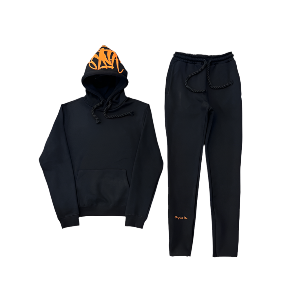 Syna Tracksuit - BLACK/ORANGE