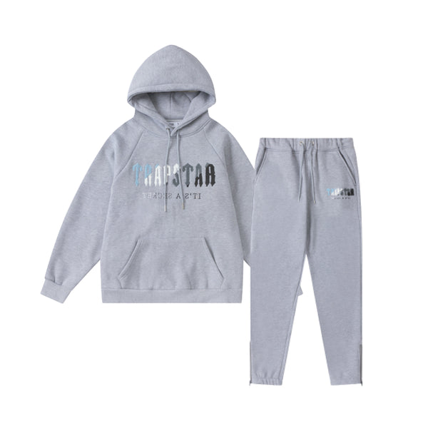 Trapstar Decoded Hooded Tracksuit - Cinza/azul