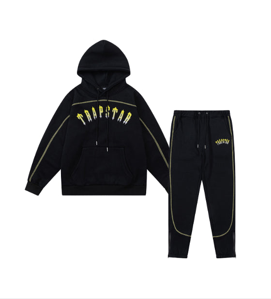 Trapstar Central cee Tracksuit - Preto/Amarelo