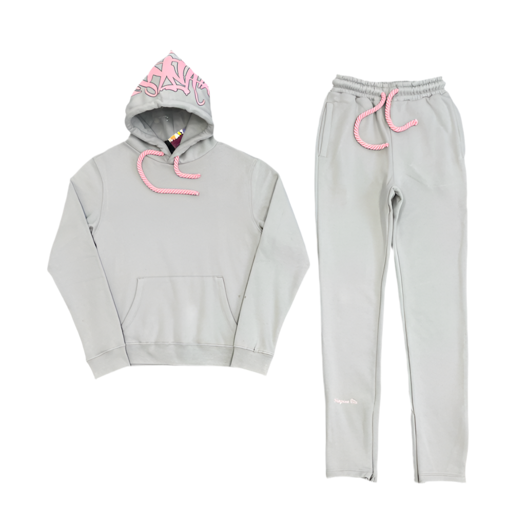 Syna Tracksuit - CINZENTO/ ROSA