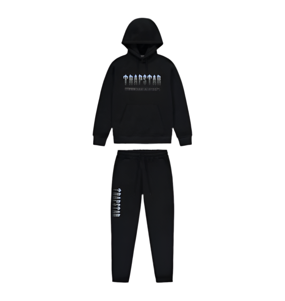 Trapstar Decoded Hooded Tracksuit - 2.0 Black