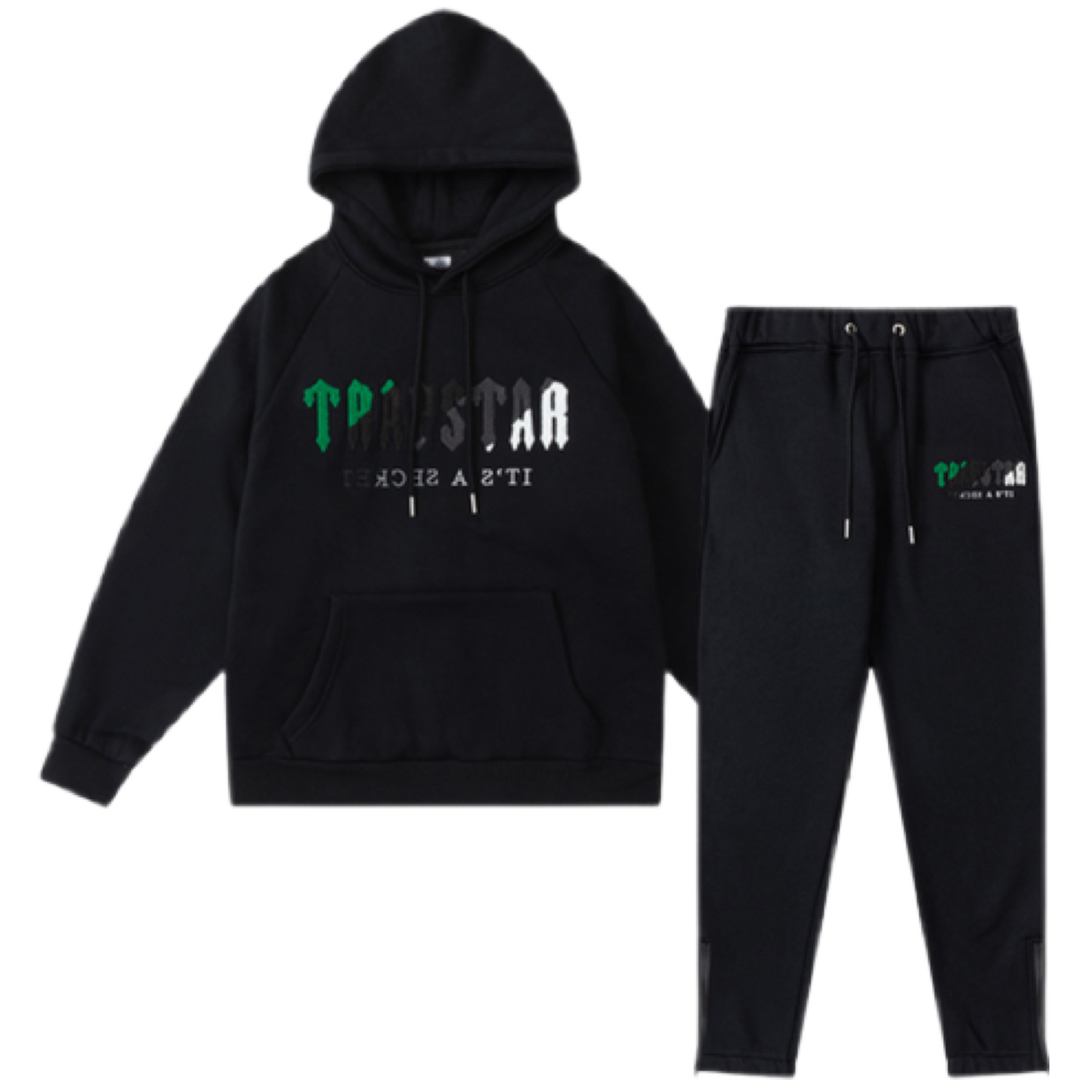 Trapstar Decoded Hooded Tracksuit - Preto/verde