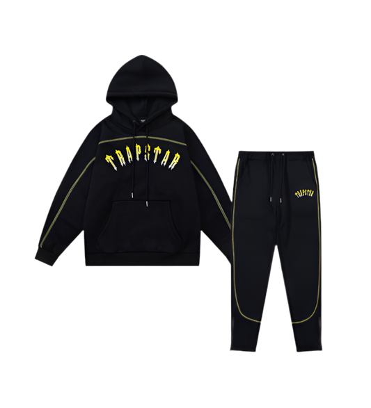 Trapstar Central cee Tracksuit - Preto/Amarelo