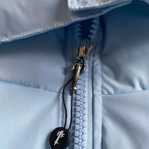 Trapstar Irongate Jacket Detachable Hood Ice Blue