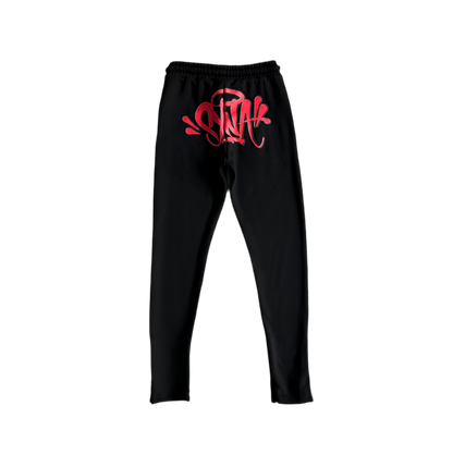 Syna Tracksuit - BLACK/ RED