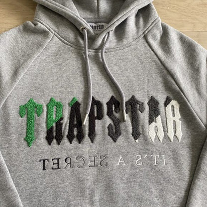 Trapstar Decoded Hooded Tracksuit - Cinza/Verde
