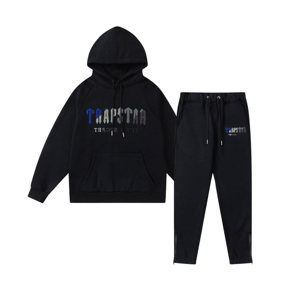 Trapstar Decoded Hooded Tracksuit - Preto/azul