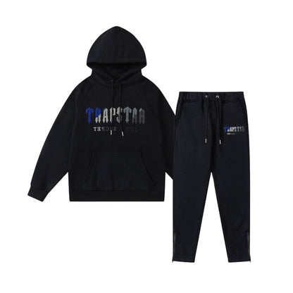 Trapstar Decoded Hooded Tracksuit - Preto/azul