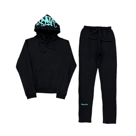 Syna Tracksuit - BLACK /BLUE