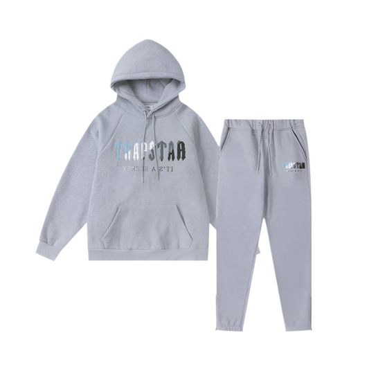 Trapstar Decoded Hooded Tracksuit - Cinza/azul
