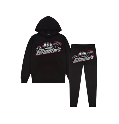 Trapstar Shooters Tracksuit - Preto/Vermelho