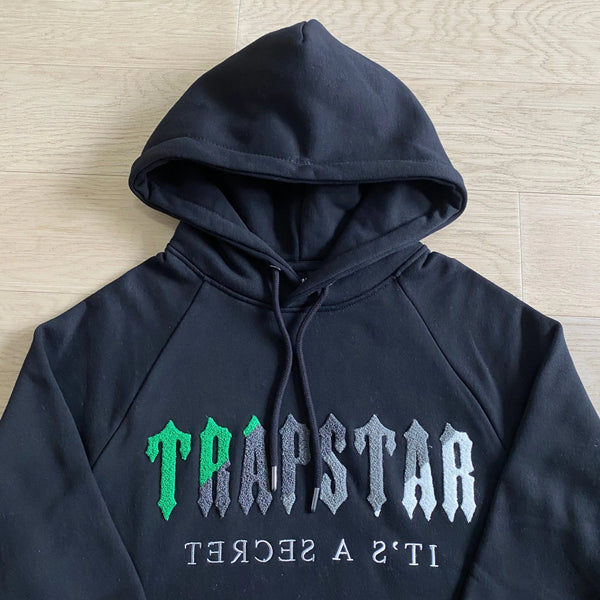 Trapstar Decoded Hooded Tracksuit - Preto/verde