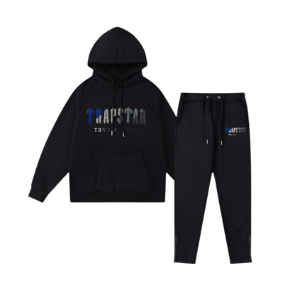 Trapstar Decoded Hooded Tracksuit - Preto/azul