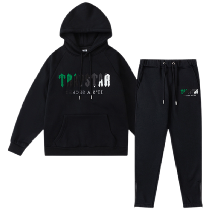 Trapstar Decoded Hooded Tracksuit - Preto/verde