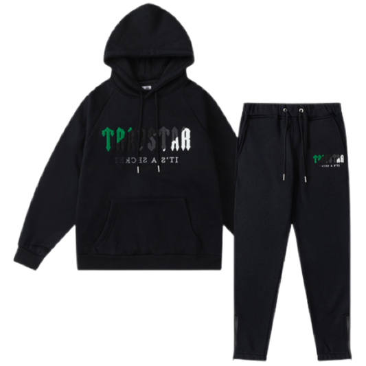 Trapstar Decoded Hooded Tracksuit - Preto/verde