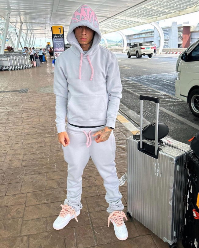 Syna Tracksuit - CINZENTO/ ROSA